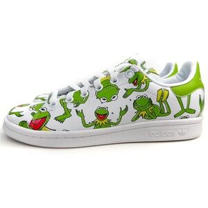 Adidas Stan Smith Disney Muppets Kermit the Frog Sneaker Kids Size 3.5 Shoes